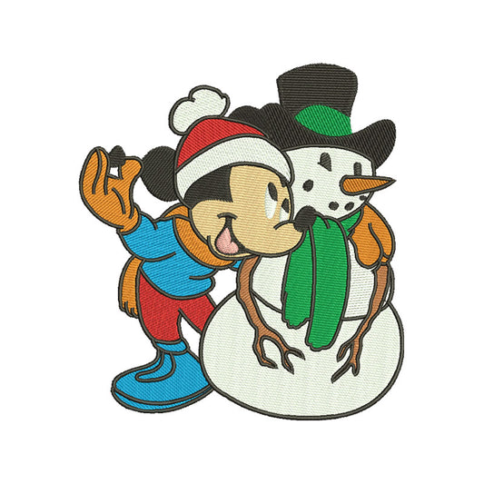 Snowman Mouse embroidery designs digital - 315070