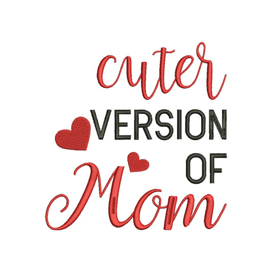 Cuter version of Mom machine embroidery designs - 410016