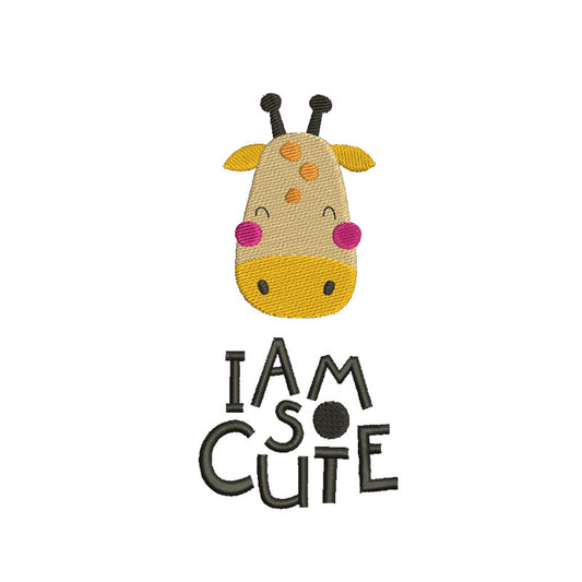 I am so cute machine embroidery designs - 410058