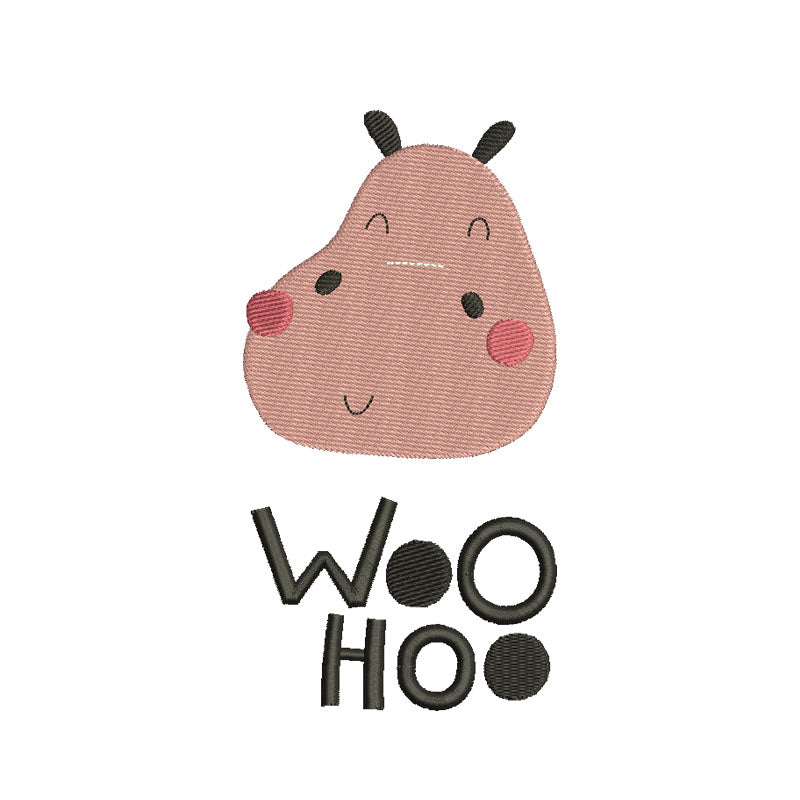 Woo Hoo Hyppo machine embroidery designs - 410060