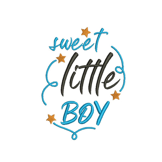Sweet little boy machine embroidery designs - 410087
