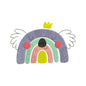 Koala rainbow embroidery designs for babies - 410091