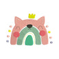 Animal rainbow embroidery designs for kids - 410092