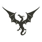 Cool dragon machine embroidery designs silhouette  - 610009