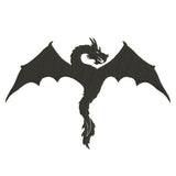 Dragon silhouette designs of embroidery - 610010