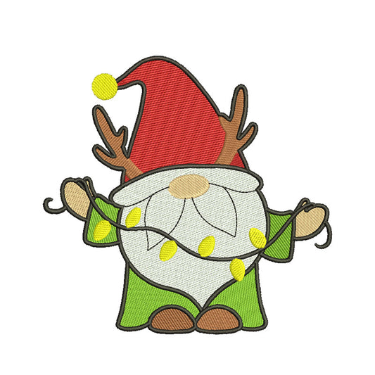 Christmas Gnome embroidery designs for machine - 610045