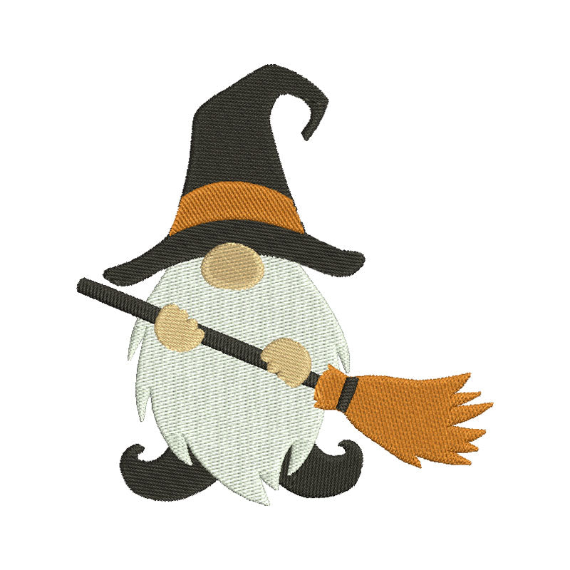 Witch Gnome machine embroidery designs - 610051