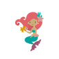 Mermaid machine embroidery designs - 610097