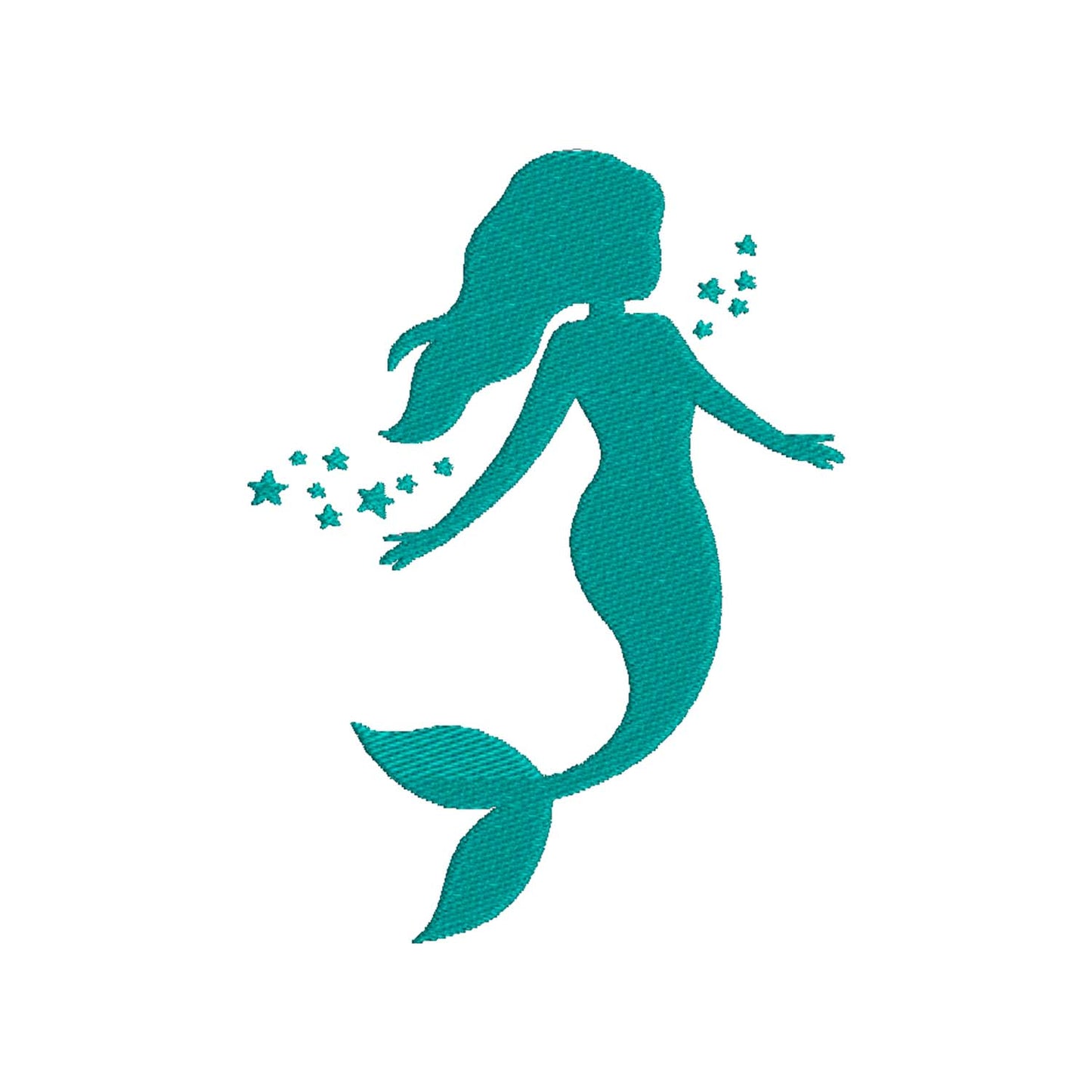 Mermaid machine embroidery designs - 610113