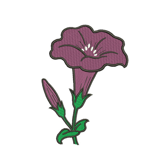 Cute flower embroidery designs for machine - 710009