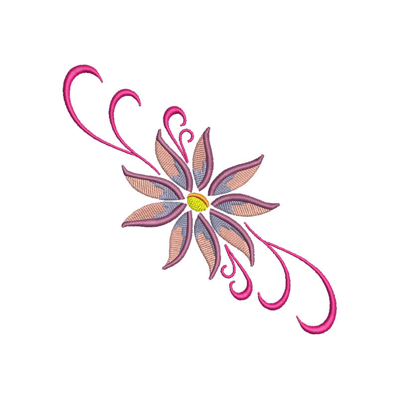 Machine embroidery designs flowers - 710012