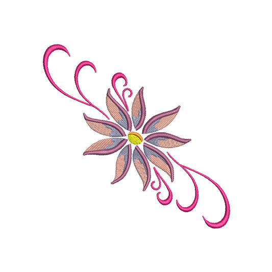 Machine embroidery designs flowers - 710012