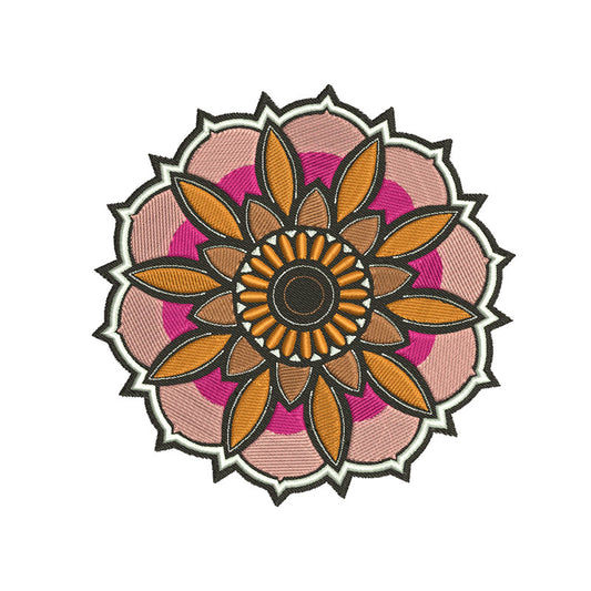 Mandala flower designs of embroidery - 710019