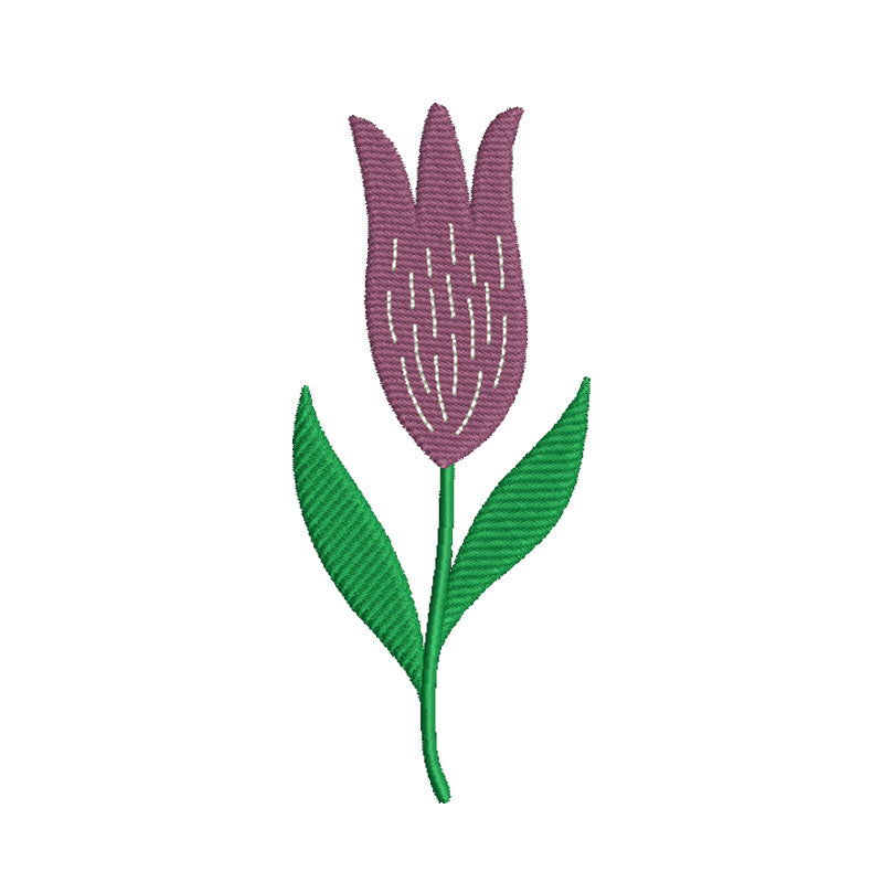 Purple flower machine embroidery designs - 710023
