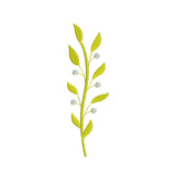 Flower machine embroidery designs branch - 710026
