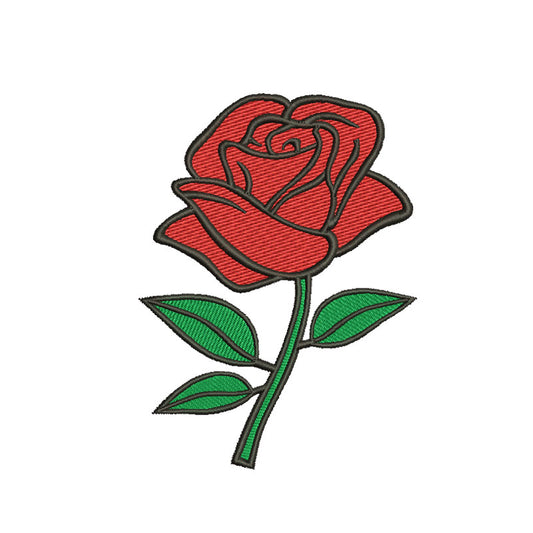 Rose Flower machine embroidery designs - 710071