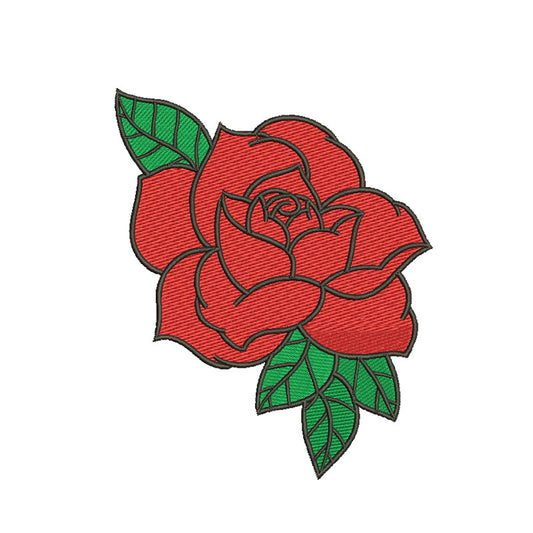 Rose embroidery designs for machine - 710075