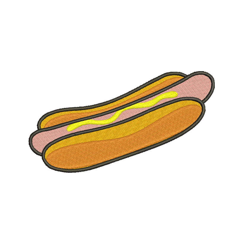 Hot Dog machine embroidery designs - 810006
