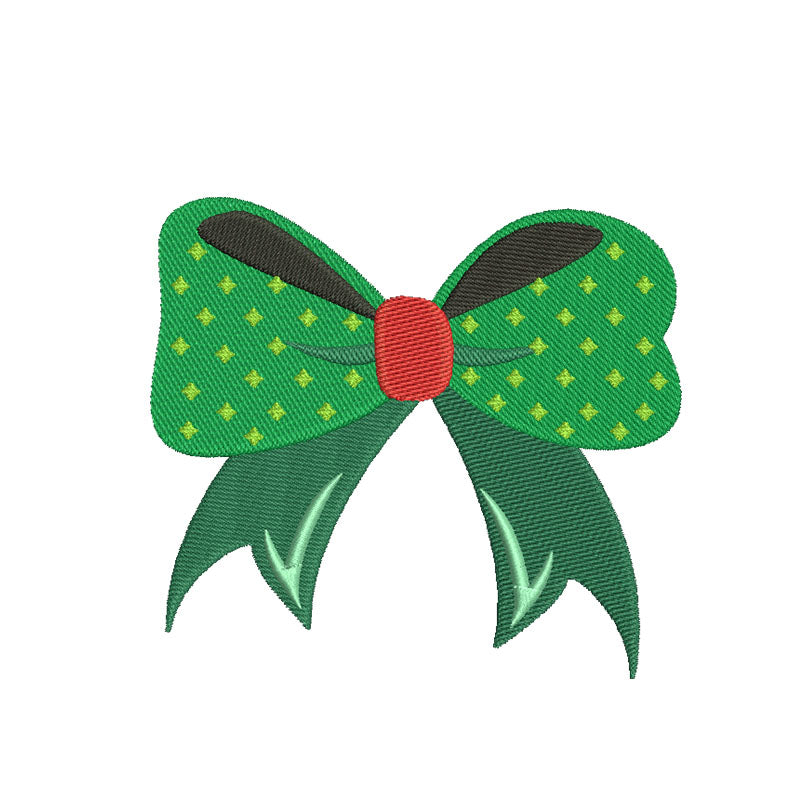 Embroidery designs christmas bow - 910016