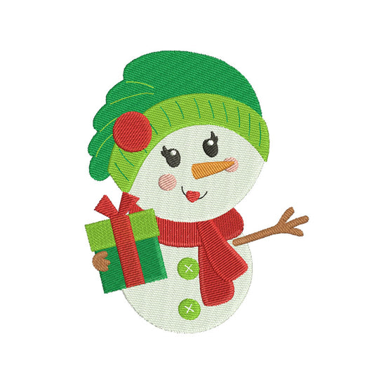 Digital embroidery designs snowman - 910026