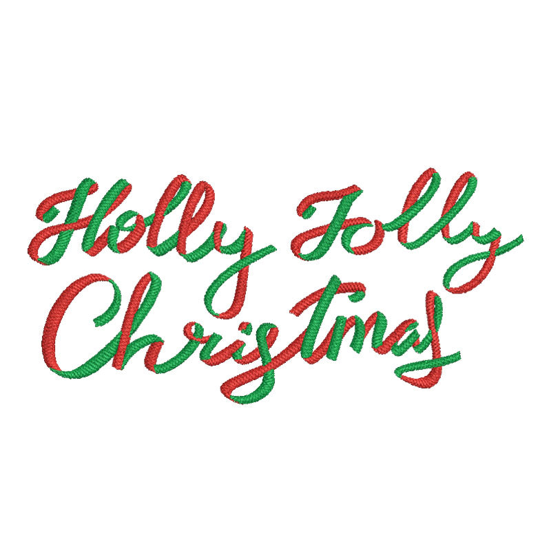 Holly Jolly Christmas embroidery designs - 910028