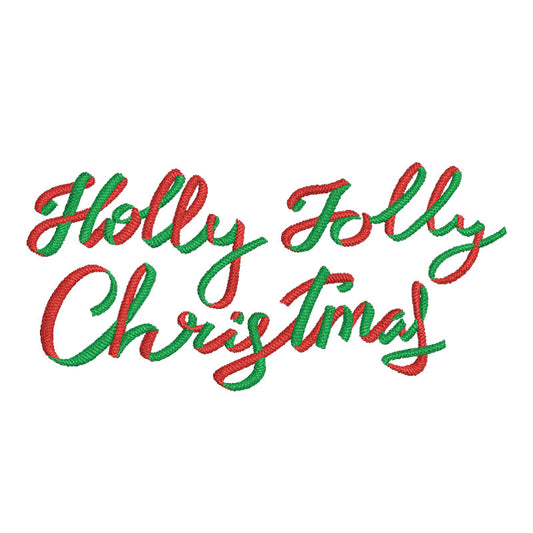 Holly Jolly Christmas embroidery designs - 910028