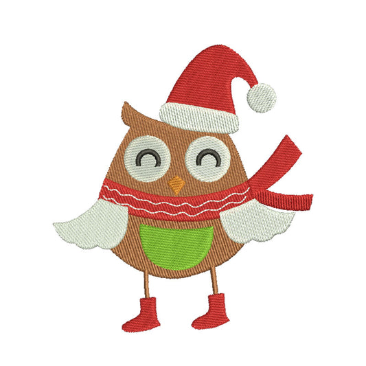 Embroidery designs christmas owl - 910037