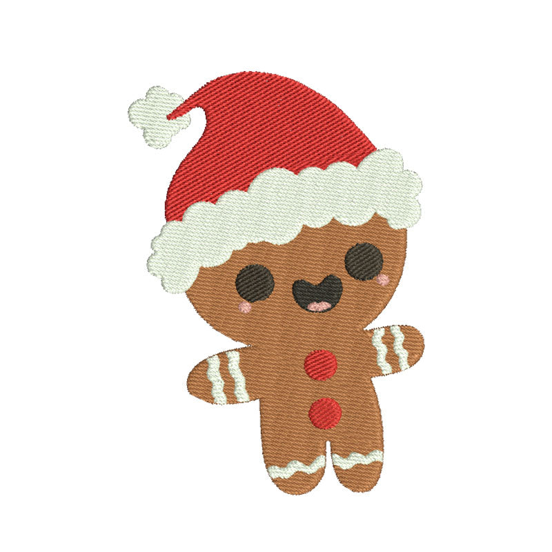 Gingerbread christmas embroidery designs digital - 910045