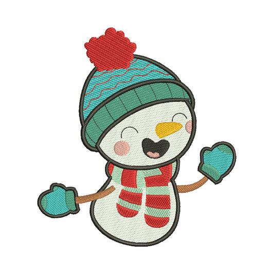 Cute snowman embroidery designs christmas - 910061