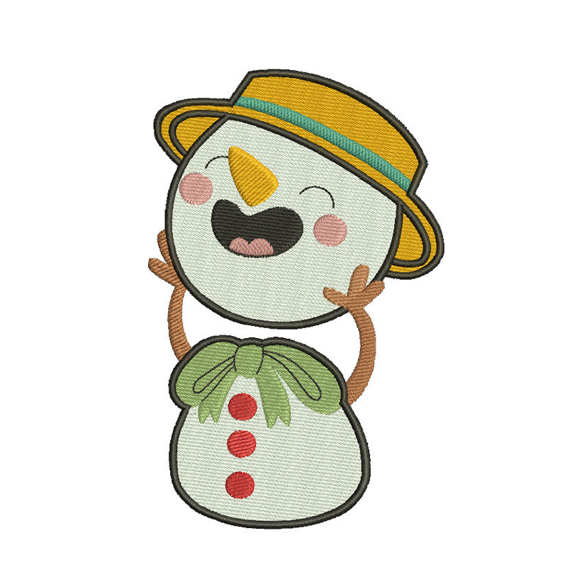 Christmas embroidery designs snowman - 910064