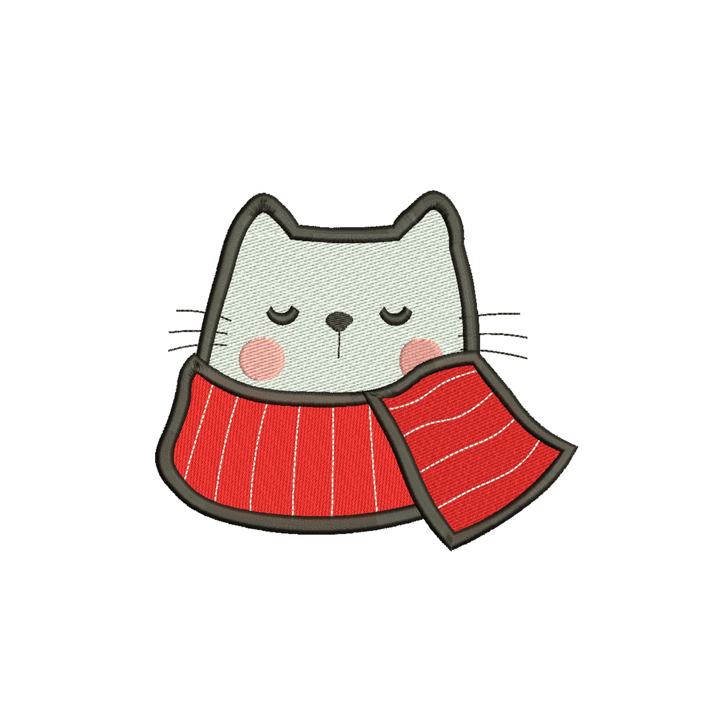 Cute cat christmas emboridery dsigns winter - 910073