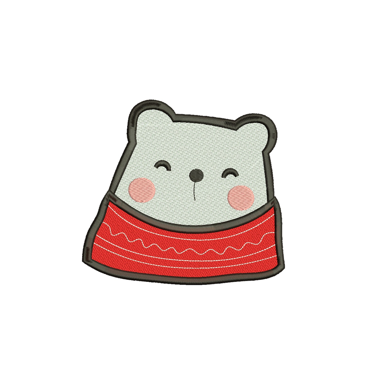 Cute bear christmas embroidery designs winter - 910075