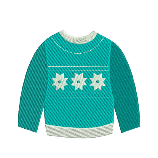 Cute christmas sweater embroidery designs - 910078