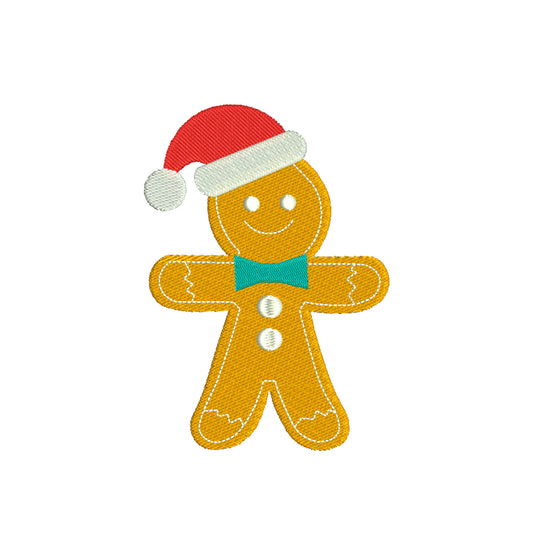 Cute gingerbread christmas embroidery designs - 910080