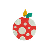 Candle embroidery designs christmas - 910095