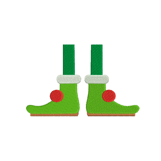 Feet of Elf embroidery designs christmas - 910146