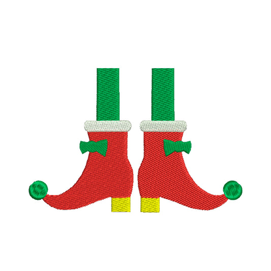 Feet of Elf embroidery christmas designs  - 910147