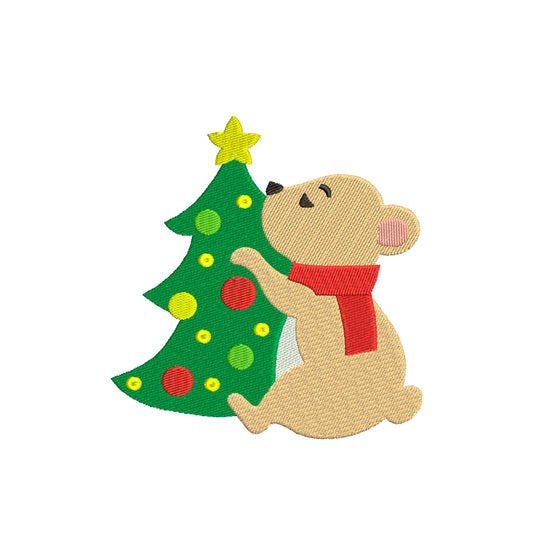 Bear Christmas embroidery designs christmas - 910190
