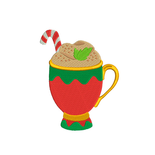 Christmas coffee embroidery christmas designs - 910230