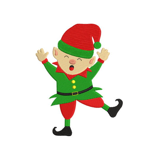 Christmas elf digital embroidery designs - 910254