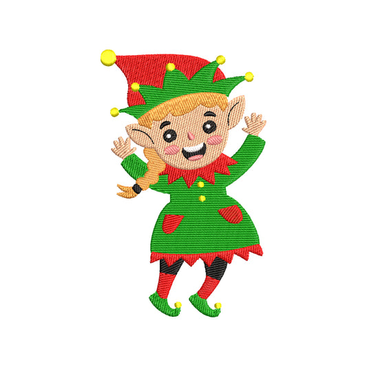 Christmas elf machine embroidery designs - 910284