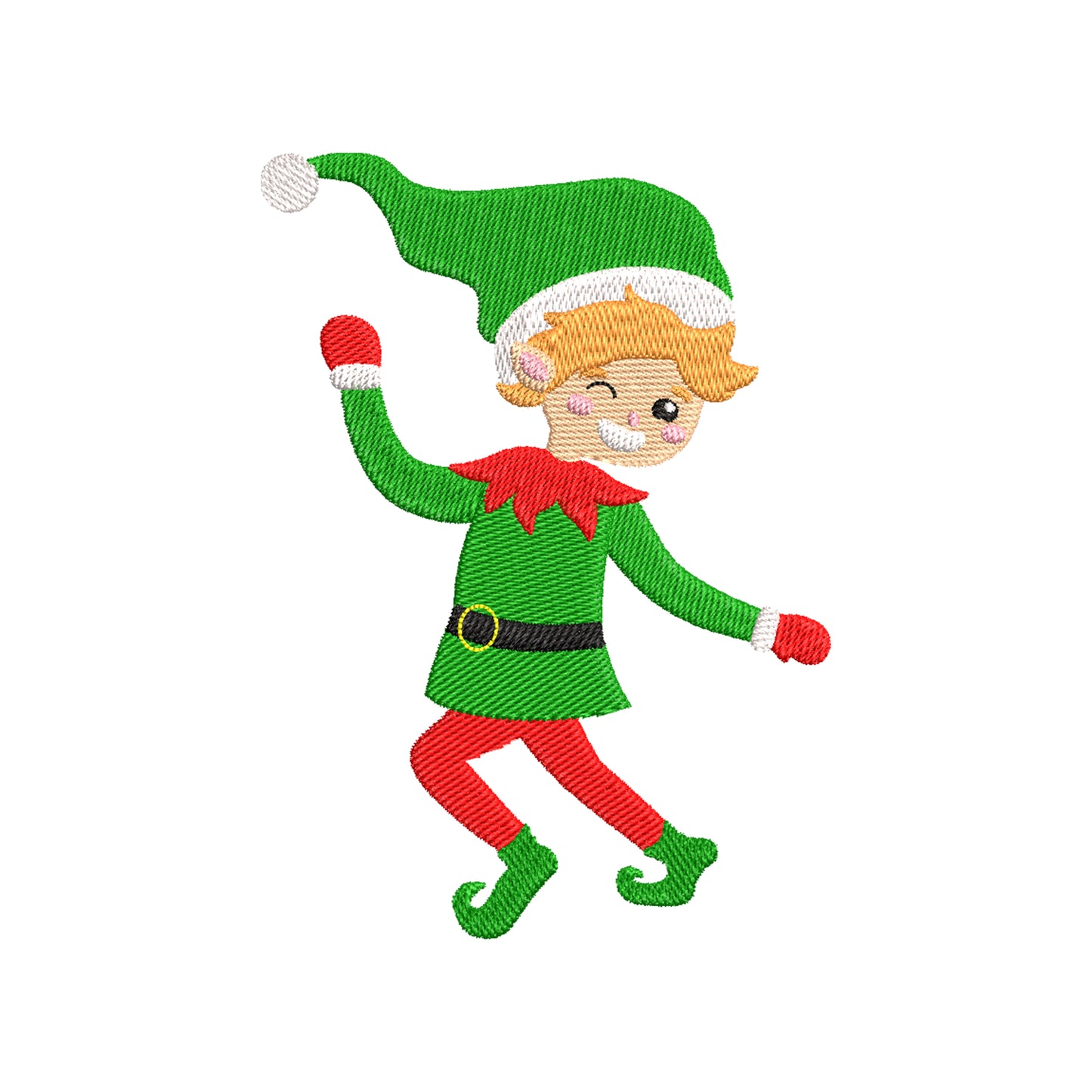 Christmas elf digital embroidery designs - 910292