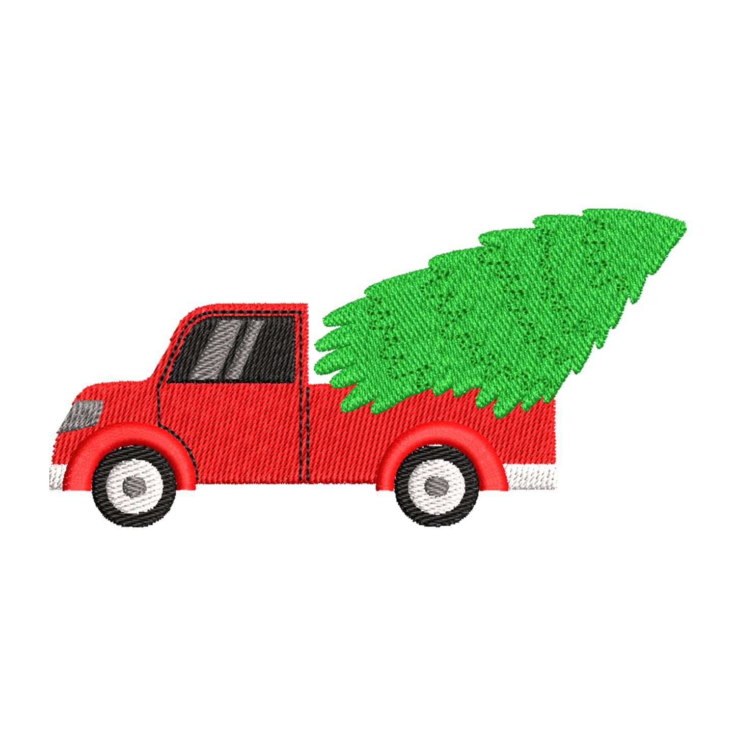 Christmas tree car digital embroidery designs - 910294