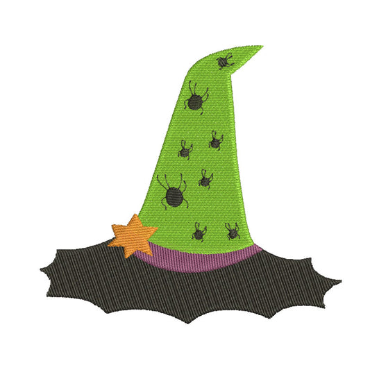 Halloween witch hat machine embroidery designs - 930002