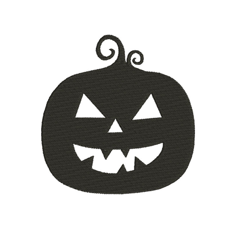 Halloween black pumpkin machine embroidery designs - 930017