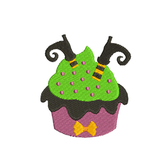Halloween elf feet cupcake machine embroidery designs - 930033