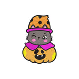 Halloween cat pumpkin machine embroidery designs - 930063