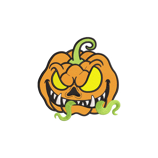 Halloween evil pumpkin machine embroidery designs - 930075