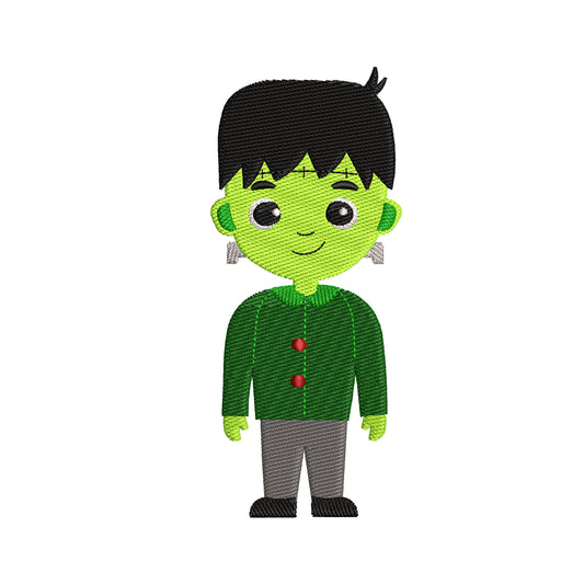 Halloween embroidery designs frankenstein kid - 930096