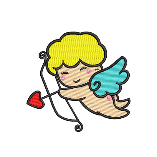 Little cupid embroidery designs Valentine's day - 960035